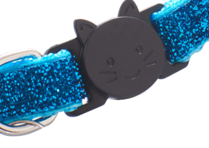 بلينغ الفاخرة الرخيصة النايلون لينة الانفصال سلامة مشبك مع جرس القط هريرة طوق قلادة - Product Image 6