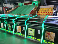 Machine de jeu de course de chevaux en bois RongXiang avec voix anglaise et lumières LED clignotantes, garantie 1 an, pour centres de divertissement familial