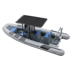 Bateau gonflable de 20 pieds en PVC/Hypalon/oca, en aluminium, en forme de V, côtelé, 620, à vendre