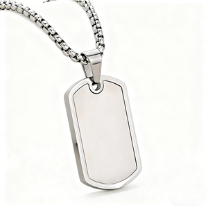 Collar de Barra Personalizado al por Mayor, Chapado en Oro, Grabado, DIY, <span class=keywords><strong>para</strong></span> Hombre, de Acero Inoxidable, con Colgante Geométrico Tipo Placa de Identificación - Product Image 5