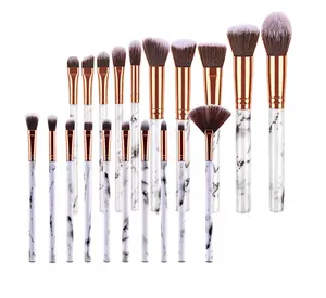 Ensemble de pinceaux de maquillage marbre, brosses, 5/10 pièces