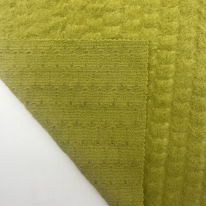 Tissu extensible en fausse fourrure de lapin et fil plumeux, en nylon et élasthanne, <span class=keywords><strong>chaud</strong></span> et moelleux, pour hauts à manches longues, cardigans et manteaux pour femmes - Product Image 5