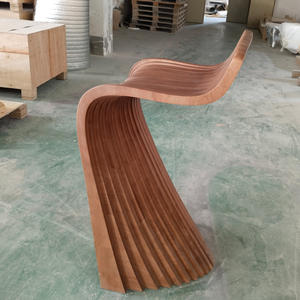 Tabouret de bar en bois rustique C001 avec design à bord vif, mobilier rustique pour la maison, pour îlot de cuisine et café - Product Image 2