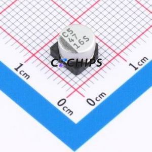 Condensador Electrolítico de Aluminio SMD VSS470M1CTR-0604, D6.3xL4.5mm 47uF 20% 16V 6.3mm - Product Image 1