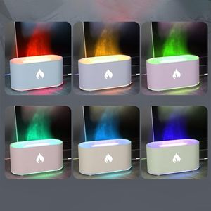 <span class=keywords><strong>Mini</strong></span> Humidifier Essential untuk Rumah, Kantor, Mobil, <span class=keywords><strong>Diffuser</strong></span> Aroma Minyak dengan Efek Api USB dan Lampu LED 7 Warna - Product Image 4