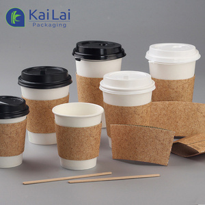 Gobelets <span class=keywords><strong>en</strong></span> <span class=keywords><strong>carton</strong></span> blanc à paroi simple Kailai <span class=keywords><strong>en</strong></span> <span class=keywords><strong>gros</strong></span>, 20 oz, pour café à emporter avec couvercle - Product Image 6