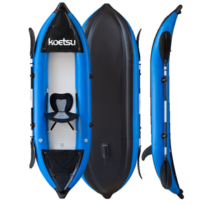 Kayak/Canoa Inflable Koetsu de 3.0m/3.7m, Doble Fondo de PVC Cepillado, Plegable, Ligero, Resistente al Agua, para 2 Personas, Duradero y Ecológico - Product Image 1
