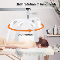 Lampe LED portable pliable 30W en forme de croissant de lune pour salon de beauté et ongles, avec garantie d'un an