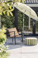Coussin de siège gonflable imperméable de pouf extérieur rayé populaire d'air pour le jardin/plage/camping