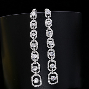 Orecchini con nappe lunghe per donna, accessori per gioielli da festa in stile elegante francese - Product Image 3