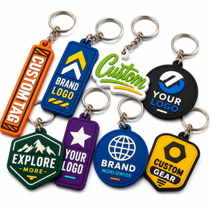 ODM/OEM Thicken Soft Irregular Shape Silicone <b>Keychain</b> <b>Custom</b> Pattern Letter Logo Pvc Rubber <b>Keychain</b> - Product Image 1