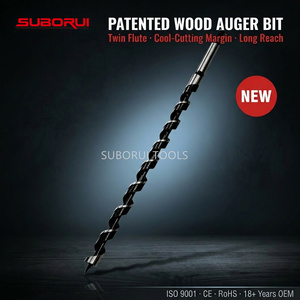 Foret hélicoïdal long pour <span class=keywords><strong>bois</strong></span> SUBORUI, fabrication OEM/ODM, double coupe, acier à haute teneur <span class=keywords><strong>en</strong></span> carbone, 300mm, 600mm, 1000mm, tige SDS - Product Image 1