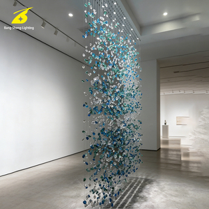 Cortina <span class=keywords><strong>de</strong></span> Cristal Azul-Verde Bang Sheng Lighting - Decoración Artística <span class=keywords><strong>de</strong></span> Alta Gama para Villas y Mansiones <span class=keywords><strong>de</strong></span> Lujo - Product Image 5
