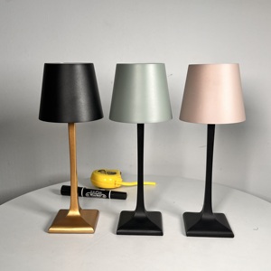 高品质可调光无绳充电触摸发光二极管餐厅床边模块豪华装饰电池电源CE台灯 - Product Image 1