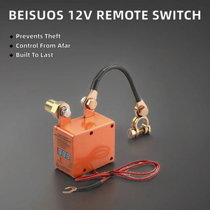 BEISUOS Interruptor de Desconexión de Batería de 12V 240A de 2 Polos con Control Remoto ABS, Modelo RL-240A-RCM2, para Autos y Camiones, Anti-Robo, Previene la Descarga de la Batería - Product Image 2