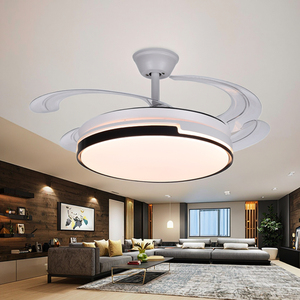 Moderno ventilador de techo LED inteligente de 42 pulgadas con <span class=keywords><strong>control</strong></span> retráctil y interruptor de atenuación de <span class=keywords><strong>3</strong></span> colores remoto <span class=keywords><strong>3</strong></span> aspas AC/DC Motor - Product Image 6