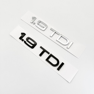 Adesivi per Auto con <span class=keywords><strong>Logo</strong></span> 1.9TDI in ABS per <span class=keywords><strong>Audi</strong></span> A1 A3 A4 A5 A6 A7 A8 Q3 Q5 Q7, Badge Decorativo per Modifiche - Product Image 2