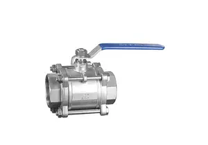 304 316L BSP NPT Female Stainless Steel Ball Valve With Handles 1 Piece Manual Ball Valve With Internal Thread