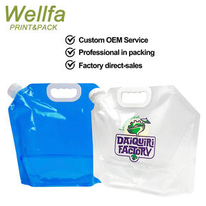 1L 5L Personalizado Impreso Alimentos Grado <span class=keywords><strong>5</strong></span> <span class=keywords><strong>Litros</strong></span> 1Gallon Plegable Portátil Para Agua Líquida Bebida Sacar Bolsa - Product Image 3