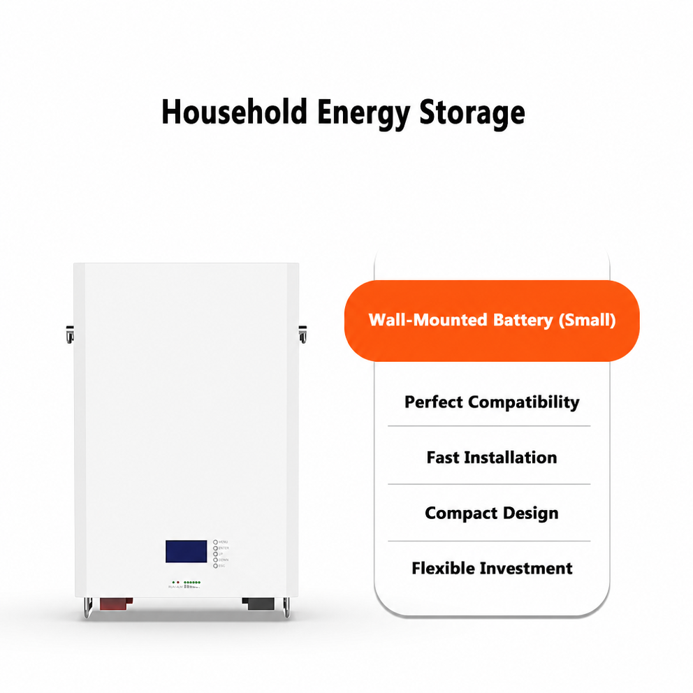 51.2V 100Ah Wall Mounted Household Energy Storage Battery IP65 for Hybrid Off Grid Solar Backup Power · image 1