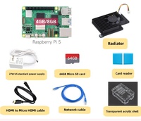 Placa de Desarrollo Raspberry Pi 5 2GB/4GB/8GB, Procesador BCM2712 de 2.4GHz, Cuatro Núcleos, 64 bits, Arm Cortex-A76, Interfaz Gigabit Ethernet