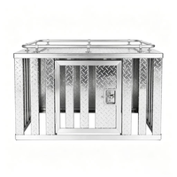 Cage en aluminium robuste avec système de ventilation verrouillable, cages pour chats, chenil pour chiens, pour l'intérieur et l'extérieur