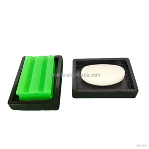 Luxueux plateau à <span class=keywords><strong>savon</strong></span> en <span class=keywords><strong>ardoise</strong></span> en pierre naturelle accessoire de salle de bain rectangulaire <span class=keywords><strong>porte</strong></span>-<span class=keywords><strong>savon</strong></span> boîte à <span class=keywords><strong>savon</strong></span> en pierre élégante pour ensembles de bain - Product Image 2