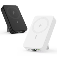 Batería Externa de Carga Rápida de 22.5W con Soporte Magnético, Banco de Energía de 10,000mAh, Pantalla LED Inalámbrica, Cargador Portátil