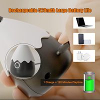 Jouet pour chat en silicone en forme de plume, alimentation directe usine, arrêt automatique à faible consommation, durable pour salon d'animaux et divertissement