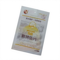 Qingdao Fabrikant Gegrilde Visfiletjes Voedselverpakkingszakjes Snacks Gedroogd Fruit Driezijdig Gesloten Staande Ritszak