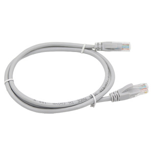 Cable de Red Cat5e con Conector RJ45 Gris, Cable de Conexión Ethernet de 1M para Redes Informáticas - Product Image 1