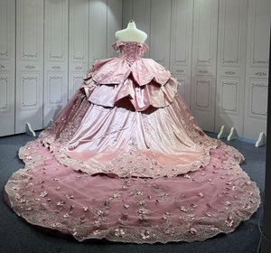 Mumuleo Mauve Quinceanera Robes 2025 Vestido De Quince Anos Rosa Vestito <span class=keywords><strong>Principessa</strong></span> Donna pink Ball Gowns pour femmes - Product Image 6