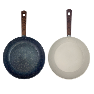 Poêle <span class=keywords><strong>à</strong></span> crêpes <span class=keywords><strong>à</strong></span> induction de luxe en granit et aluminium avec revêtement céramique antiadhésif pour cuisinière, avec couvercle - Product Image 2