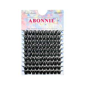 Faux cils Abonnie, 10 rangées, forme en V, épais, effet naturel 3D, pour débutants - Product Image 5