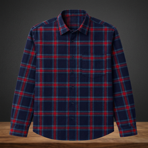 Chemise en flanelle à carreaux écossais pour hommes, tendance, de la meilleure qualité, 100 % coton, décontractée, à manches longues, option idéale pour hommes - Product Image 3