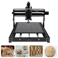 Mini Router CNC de 500W 4030 Pro, Máquina de Grabado Láser, Área de Trabajo 400*300mm, Fresadora de Husillo para Metal y Aluminio