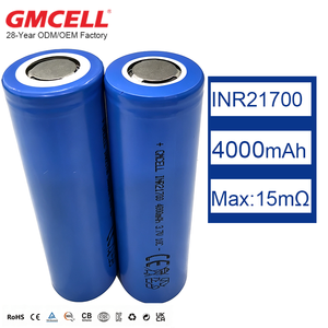 แบตเตอรี่ลิเธียมไอออน 10C 21700 ความจุ 4000mAh แบบขายส่ง แบตเตอรี่อัตราการคายประจุสูง 40A INR21700 สำหรับจักรยานไฟฟ้า - Product Image 1