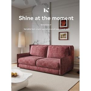 Wholesale Luxury Tufted Chenille Fabric <b>Sleeper</b> Sofa Modern Sofa <b>Bed</b> with Sturdy Metal Frame - Product Image 6