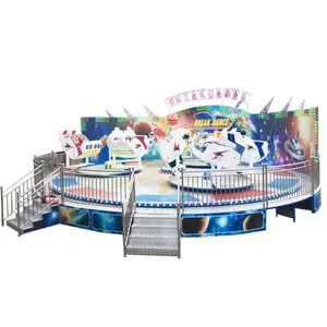 嘉年华惊险游乐园游乐场游乐设备旋转疯狂霹雳舞游乐设施