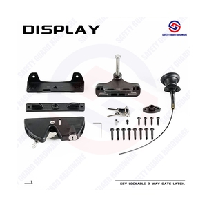 Thiết Kế Hiện Đại 2-Cách Bảo Vệ An Toàn Trọng Lực Chốt Hàng Rào Khóa Ngoài Trời Kéo Cáp Khóa Cổng Với Mùa Xuân - Product Image 4