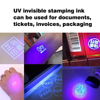 Gdelgend Huile de sécurité de haute qualité à séchage rapide Encre invisible UV Tampon pour tampons Flash Encre auto-encrante 1KG