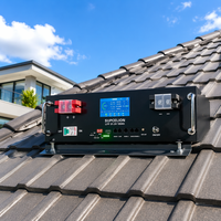 Sistem Cadangan Daya Baterai Rumah Rakit Rak 51.2V LiFePO4 Semi-solid State Battery Pack 100Ah Garansi 10 Tahun Inverter Hybrid