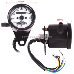 Pièces de rechange durables pour <span class=keywords><strong>moto</strong></span> Cafe Racer, double odomètre LED, indicateur de <span class=keywords><strong>vitesse</strong></span> <span class=keywords><strong>Vintage</strong></span> pour JH70 C90 GN125 CG125 - Product Image 4