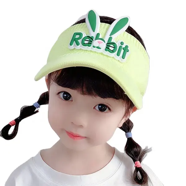 Высококачественный детский летний солнцезащитный козырек и милая Спортивная шляпа с мультяшным Кроликом, 2021