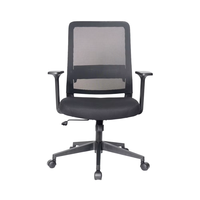 Kursi kantor pengangkat ergonomis desain Modern, bahan jala dengan tinggi yang dapat disesuaikan untuk staf proyek teknik rumah untuk tugas sehari-hari