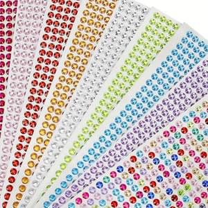 <span class=keywords><strong>Pegatinas</strong></span> Acrílicas de Cristal con <span class=keywords><strong>Diamantes</strong></span> de la Marca RF, Estilo Americano, <span class=keywords><strong>Pegatinas</strong></span> Faciales para Maquillaje, Decoración DIY para Niños, Directo de Fábrica - Product Image 1