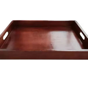 Plateau de service élégant pour aliments et collations, plateau à café, plateau décoratif pour fêtes, décoration de la maison, restaurant, hôtel - Product Image 1