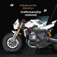 Guly 60558 2026 Nuevo MOC 1:5 Motocicleta R1200LC Creativa, Modelo de Rompecabezas de Alta Dificultad, Regalos Navideños, Juego de Bloques de Construcción