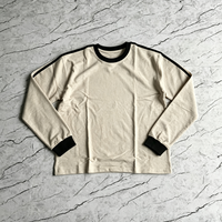 T-shirt à manches longues ample et délavé, personnalisé avec impression DTG, qualité supérieure, fabriqué en Chine, pour marque
