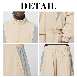 Pantalones Deportivos KingSen 100% Nailon, Impermeables, Holgados, con Bloques de Color, Cintura Elástica, para Hombre, Estilo Urbano, con Bordado Personalizado - Product Image 6